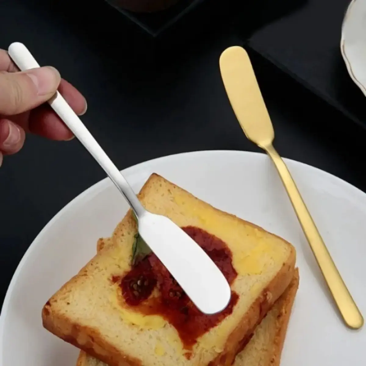 Butter Scraper 304 Stainless Steel Durable Multifunctional for Wipe Cream Bread Cheese Jam Dessert Toast Cutter Kitchen Cutlery Tools