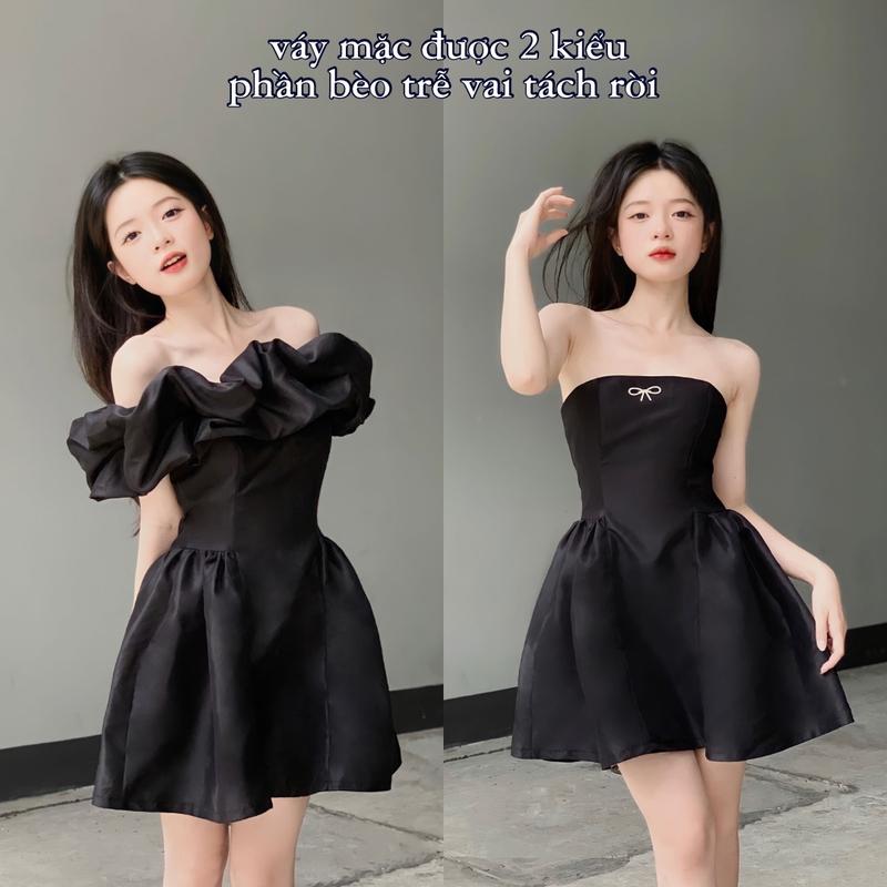 Lily Dress - Váy tafta trễ vai bèo dáng chữ A đi tiệc kỷ yếu Nữ Women Clay Clothing