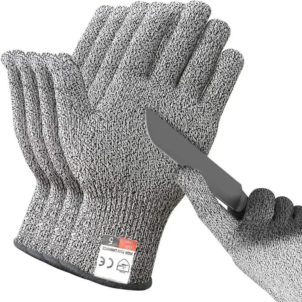 Durable HPPE Anti Cutting Gloves Level 5 Household Products Protective Gloves Wear-resistant Anti-slip Fishing Gloves Metal