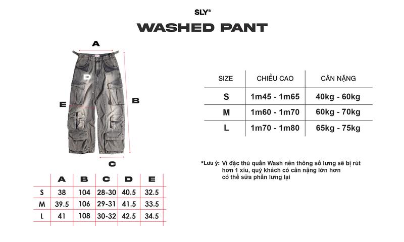 Product Introduction of Quần Jeans ống rộng túi hộp SLY Cargo Desert màu Sa mạc 0