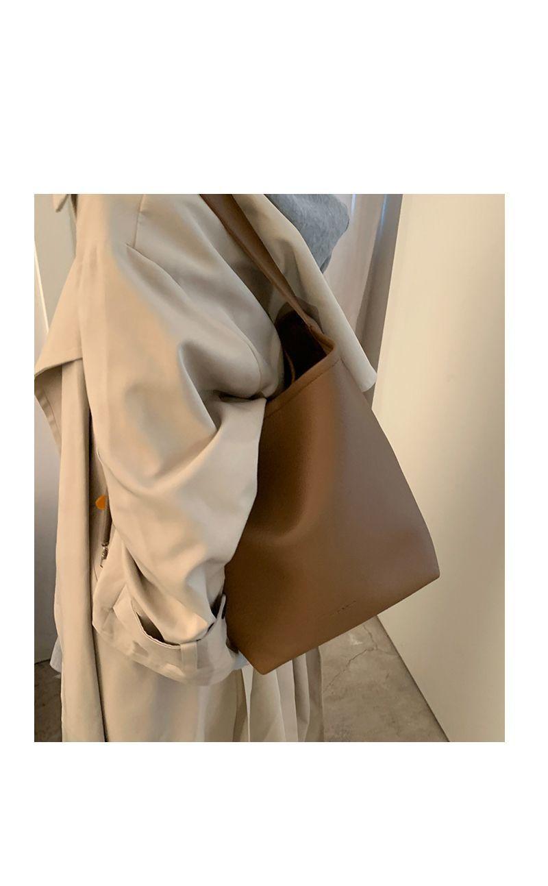 Product Introduction of Beg Ketiak, Gaya Retro, Untuk Wanita, Fesyen Baharu 2024, Beg Baldi Korea, Serba guna, Kapasiti Besar, Beg Tote Bahu Bags Totebag 20