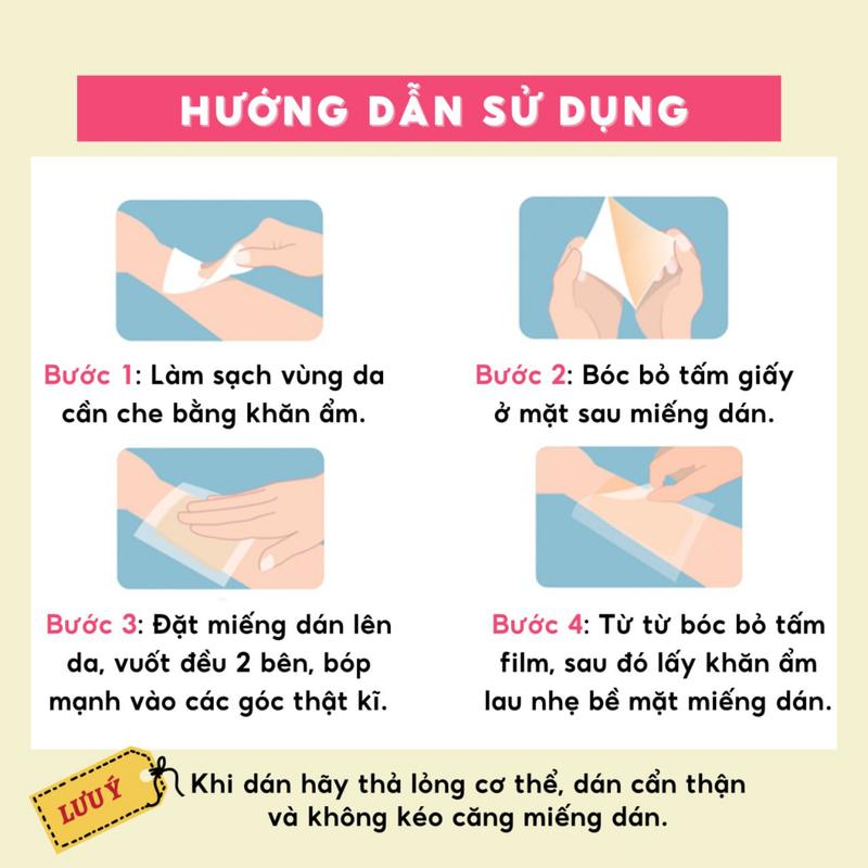 Miếng dán che khuyết điểm che hình xăm Nhật Bản Sakura size 10x14.5cm che sẹo xóa xăm che khuyết điểm đậm màu chống nước 4