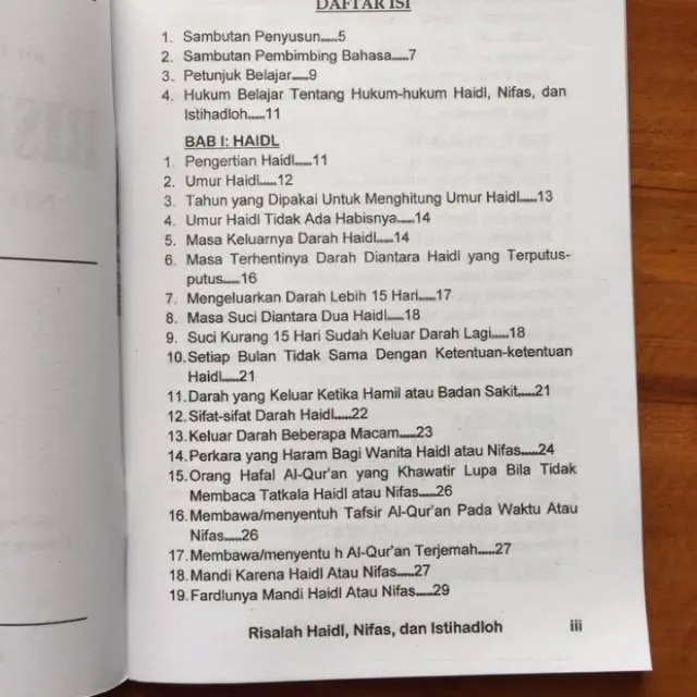 Buku RISALAH HAIDL NIFAS Dan ISTIHADHOH - Terjemah Risalatul Mahid 2