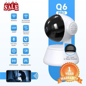 [1 YEAR WARRANTY]Q6 PRO V380 1080P Smart Security Cameras  360 Degree 3D Panoramic HD WiFi Night Vision CCTV IP Camera