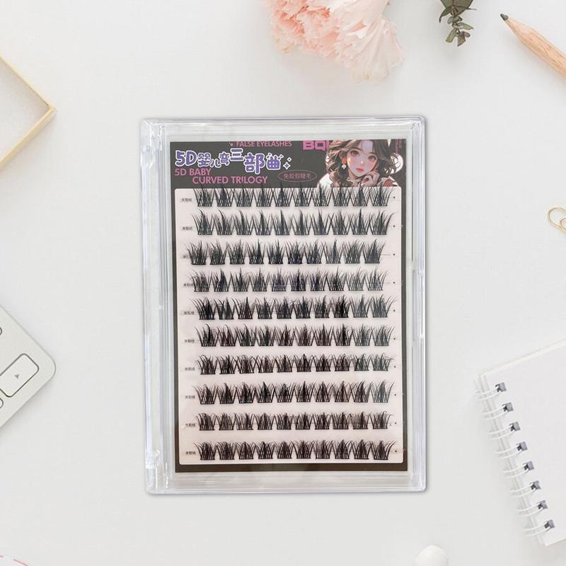 Product Introduction of Ultimate Lash Kit 💫 BQI 100-120 Cluster False Eyelashes | Self Adhesive Glue-Free Softer C Curl Baby Bend Trilogy Style Reusable【FREE GIFTS Tweezer 】 35