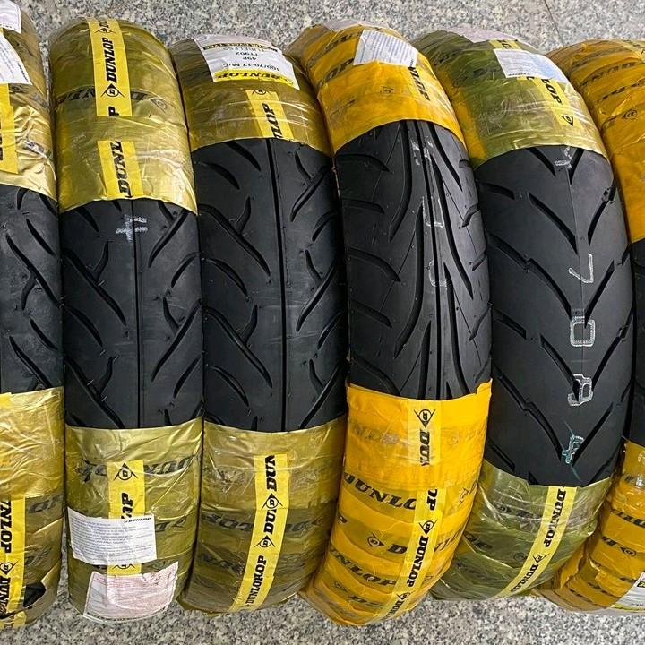 Lốp vỏ xe Dunlop 1 cặp cho Exciter Winner Raider sonic Satria Không ruột