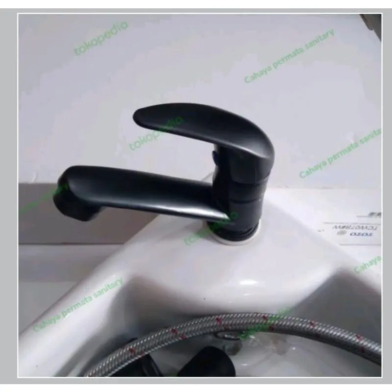 Kran Wastafel Kran Cuci Tangan Black Keran Air lran Wastafel Model Up Down 1