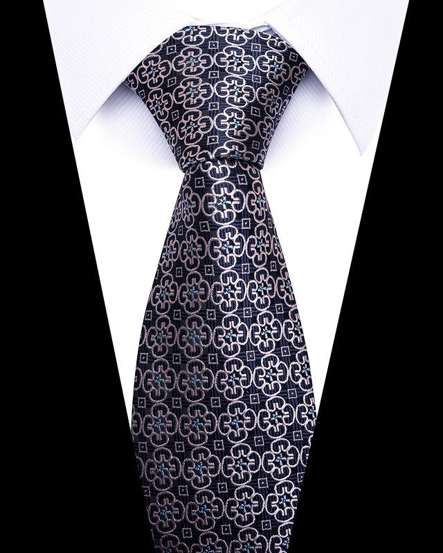 Product Introduction of 58 Styles High-quality Wedding Ties for Men Fashion New Style Blue Strip Print Neckties Daily Office Apparel Accessories Gift for Man 28