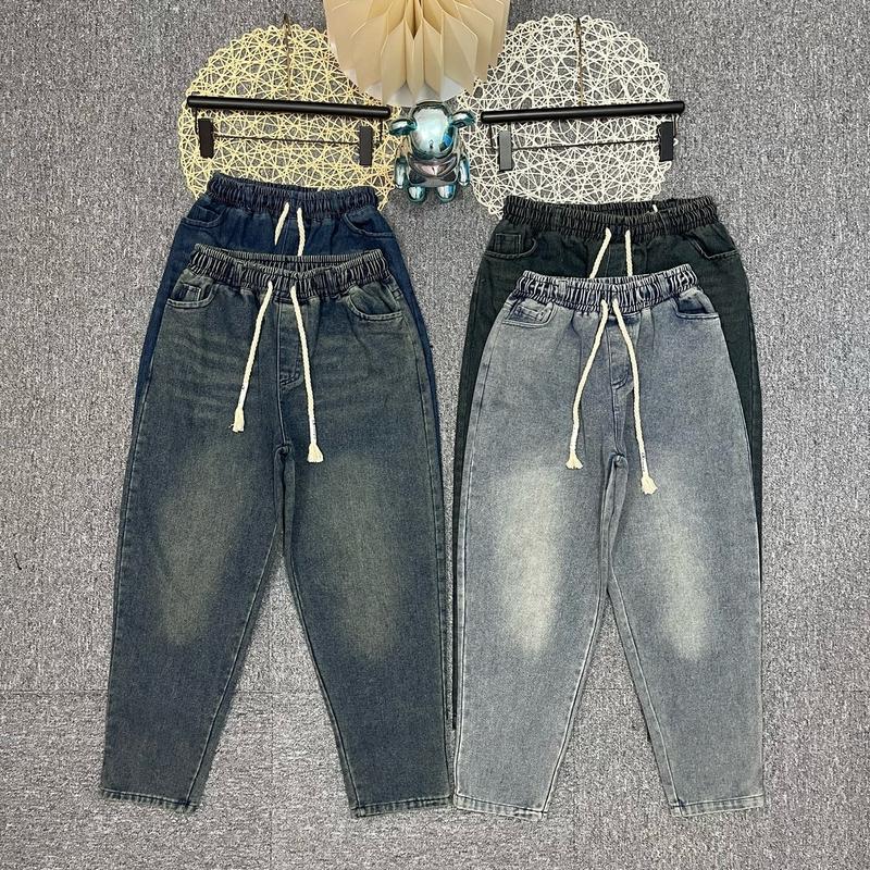 Quần Bò Jean Nữ Dáng Baggy Form Thụng Cạp Cao BigSize Đến 73kg - Thời Trang Nữ - Women, Pants