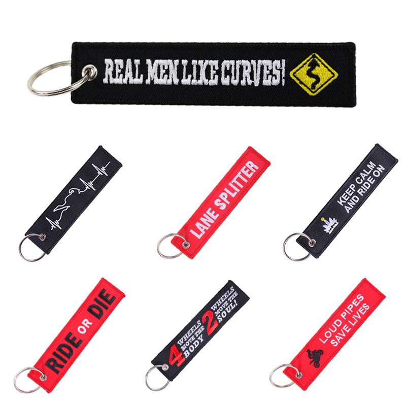 Follow Me Pull To Eject Embroidery Tag Car Keychain Key Ring - TikTok ...