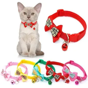 Kalung Kucing Anjing Kupu-Kupu Pita Lonceng Cat Collar Aksesoris Hewan Peliharaan