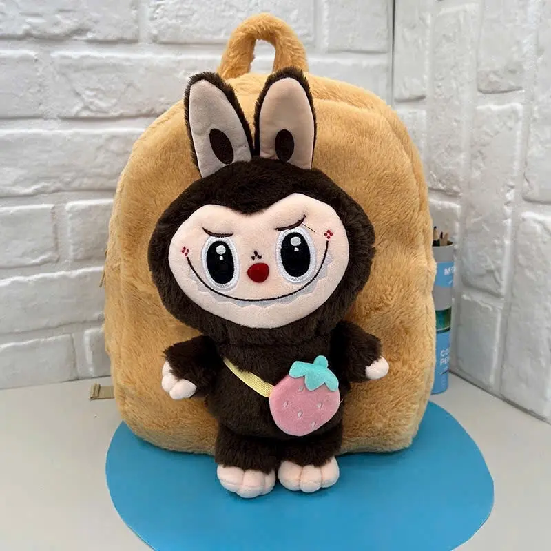 ￼Balo Labubu size to đựng sách vở đi học, đi chơi siêu dễ thương chất mềm mịn balo babytree 3