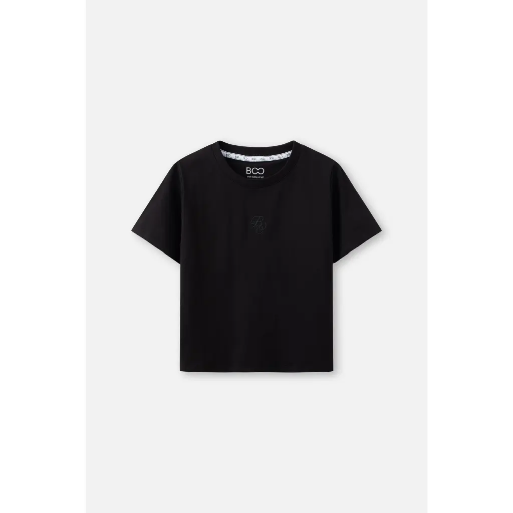 Áo Thun BOO Form Babytee Ngắn Nữ Thêu Logo BOO Top Women