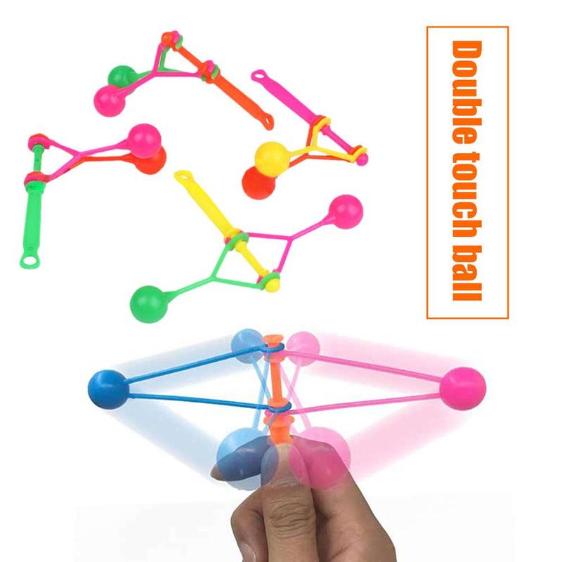 Product Introduction of Traditional Nostalgic Double Touch Ball Hand Rocking Touch Ball Hammer Small Plastic Toy V1F3 18