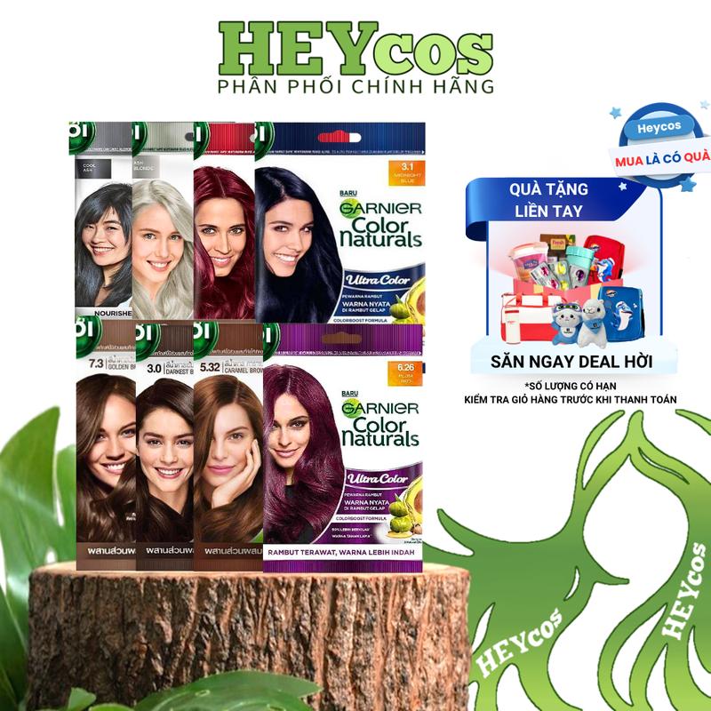   CHÍNH HÃNG  Kem Nhuộm Tóc Garnier Color Naturals Ultra Colors – Gói Tự Nhuộm Tóc Tại Nhà 