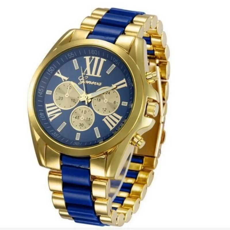 Product Introduction of Classic New Geneva Leisure Business Men Watch Fashion Three Eyes Stainless Steel Male Quartz Wristwatch Relojes Para Hombres 4