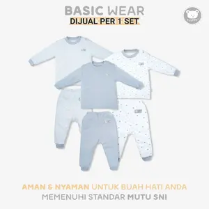 Fluffy - Setelan panjang oblong fluffy - Baju tidur anak - Setelan baju anak