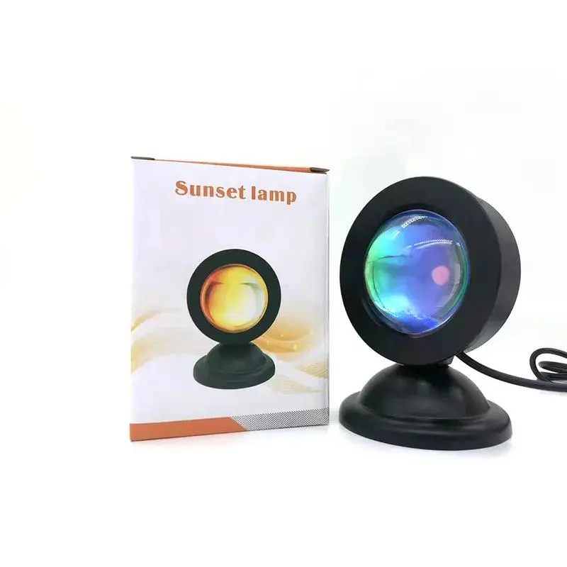 Đèn Hoàng Hôn USB Mini, Đèn Ngủ Máy Chiếu Led, 16 Màu Chuyển Đổi, Tạo Không Khí Cầu Vồng, Thích Hợp Để Đồ Trang Trí Tường Nền Nhà Và Phòng Ngủ, Tuyệt Vời Làm Quà Tặng 5
