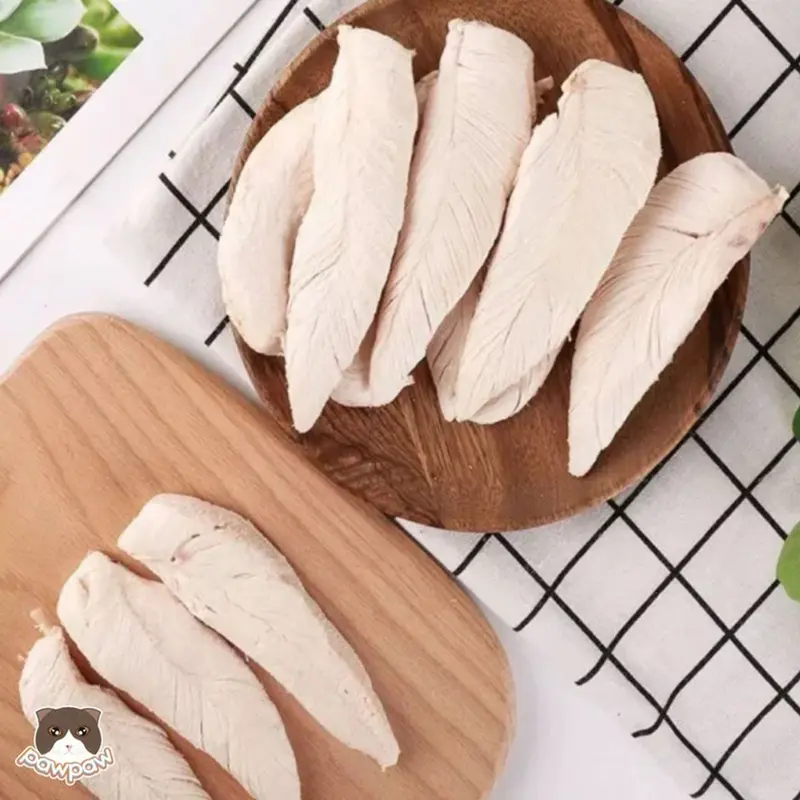 Ức gà sấy cho mèo, gà sấy khô cho mèo, thịt ức gà sấy cho mèo[HÀNG LOẠI I] 1oo% thịt gà, không vụn 3