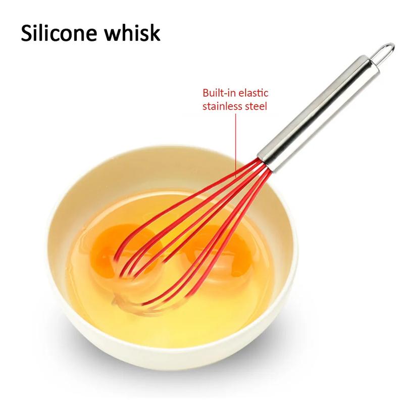 Product Introduction of Bộ Dụng Cụ Nấu Ăn Bằng Silicon, S9, 5 Cái / Bộ, Bao Gồm Bộ Đồ Dùng Nhà Bếp, Máy Đánh Trứng, Thìa, Bàn Chải Dầu, Máy Đánh Trứng Cầm Tay, Đồ Dùng Nhà Bếp, Đi Kèm Với Hộp 43