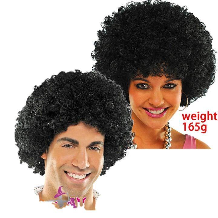 AFRO wig 165g unisex adult afro hair party wig rambut afro rambut ...