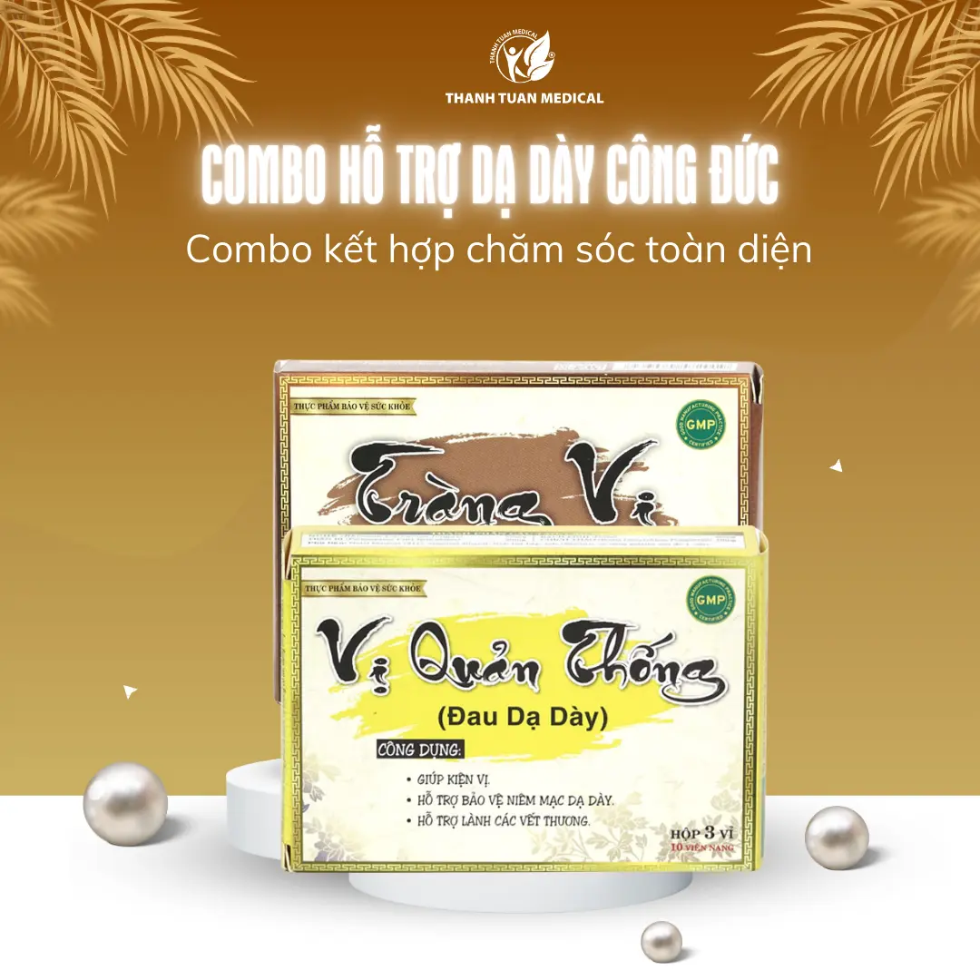 Combo hỗ trợ dạ dày Công Đức: Giúp hỗ trợ giảm đau, viêm dạ dày tá tràng