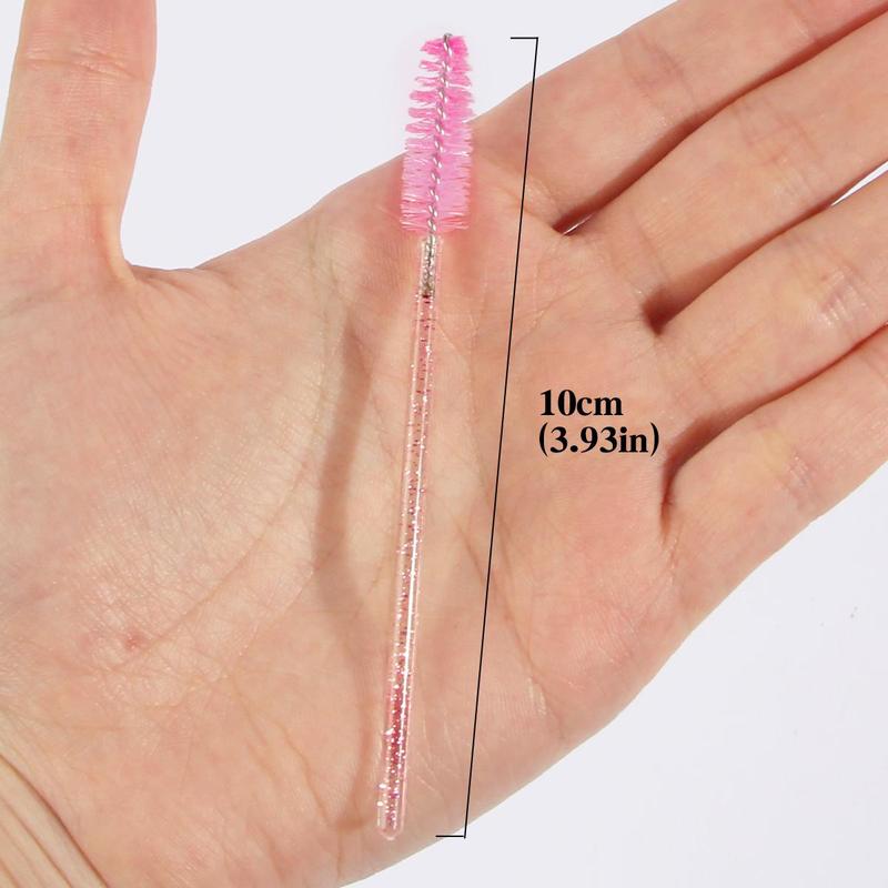 Product Introduction of MAANGE Disposable Eyelash Brush, Summer Makeup, 20pcs Portable Eyelash Spoolie Brush, Makeup Tool for Women Girls Outdoor Travel, Pink Black Clear To Choose 10