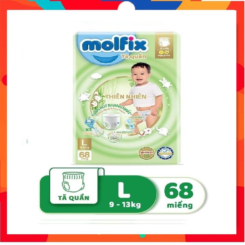 Bỉm quần Molfix đủ size M L XL XXL- Bịch Ultra nhiều miếng Cho Bé