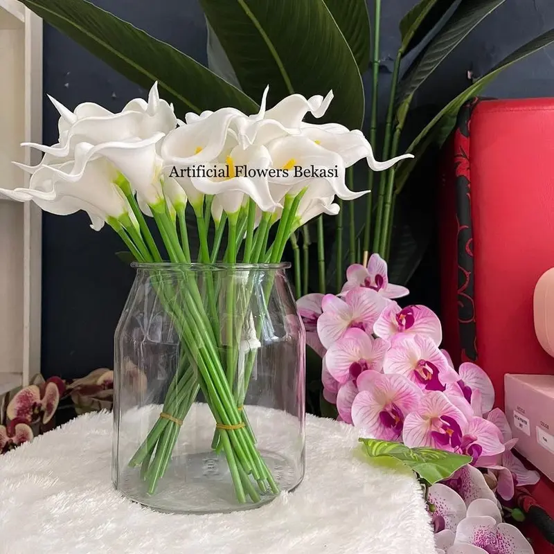 calla Lily latex per tangkai bunga lily artificial flowers bekasi bunga hias grosir Dekorasi 2