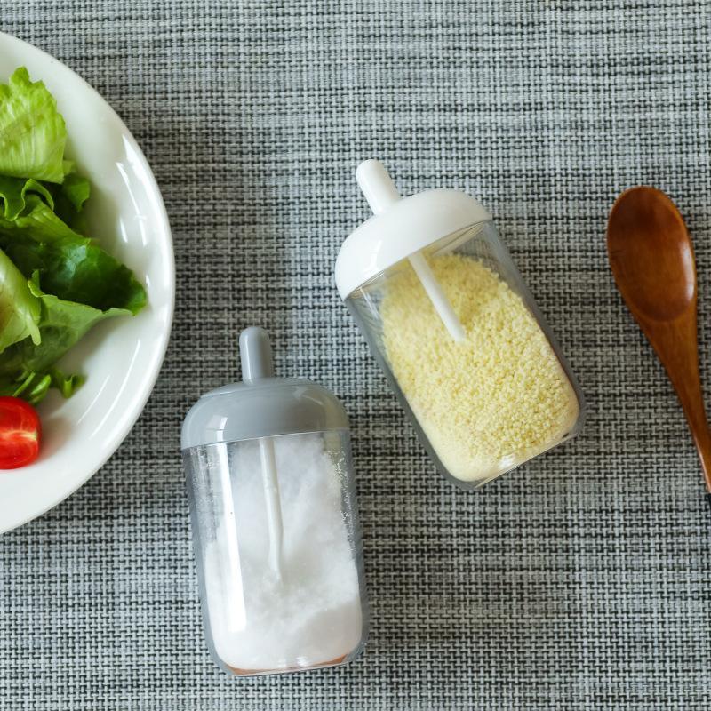 1pc Creative Seasoning Bottle Household Sealed Restaurant Kitchen Milk Bottle Style Seasoning Box 3