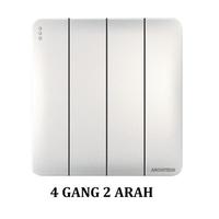 Gambar Architech Infinity A63-K04B White Saklar Hotel/ Cetekan 4 Gang 2 Arah - 4GANG 2ARAH dari ARCHITECH INDONESIA Kota Administrasi Jakarta Utara 3 Tokopedia
