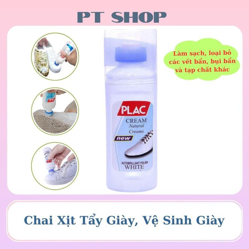 Chai xịt tẩy trắng giày, vệ sinh giày cực nhanh - Lọ vệ sinh tẩy vết ố vàng trên giày nhỏ gọn tiện lợi PT SHOP 1
