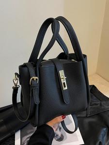 女性のエレガントなソリッドカラーのハンドバッグ、毎日使用するファッションPUレザーのショルダーバッグ、カジュアルなトレンディな多目的な高品質の通勤バッグ、女の子のファッショナブルなバッグ