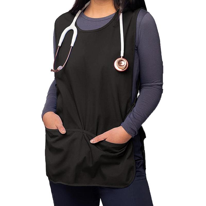 Product Introduction of Mixed Color Hairdresser Apron, 2 Counts Solid Color Tie Side Vest Apron, Salon Work Apron 15