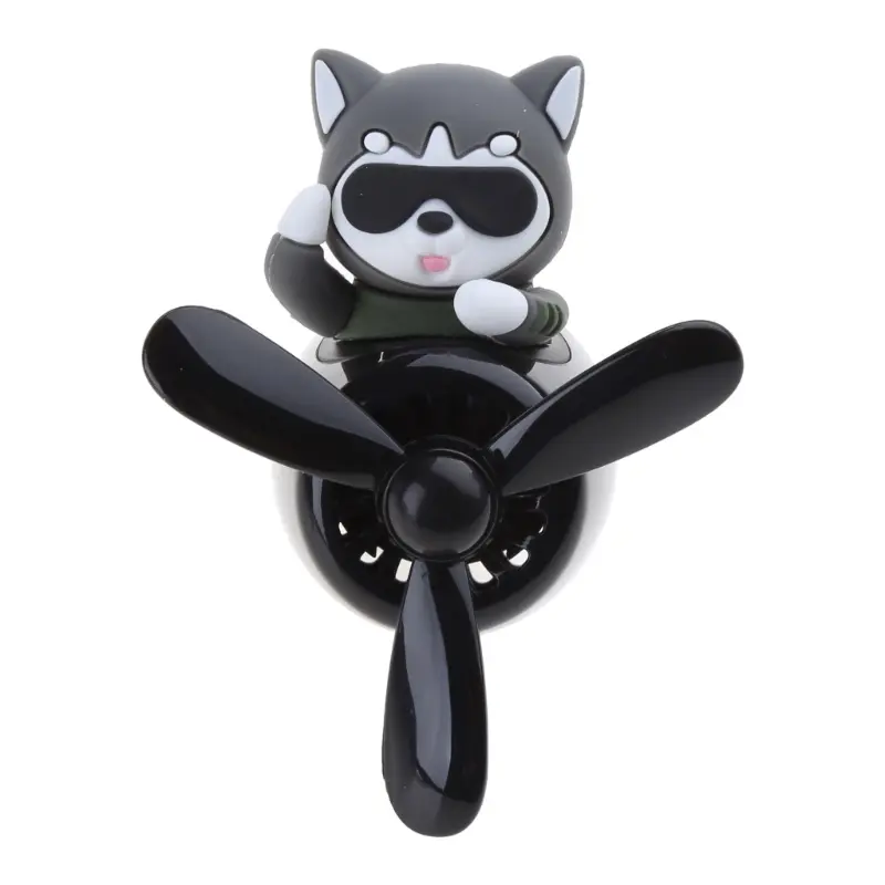 Baiy Styling Auto Aromatherapy Husky/ Bear Perfume Diffuser Air Vent Lovely Car Accessories Souvenir Present