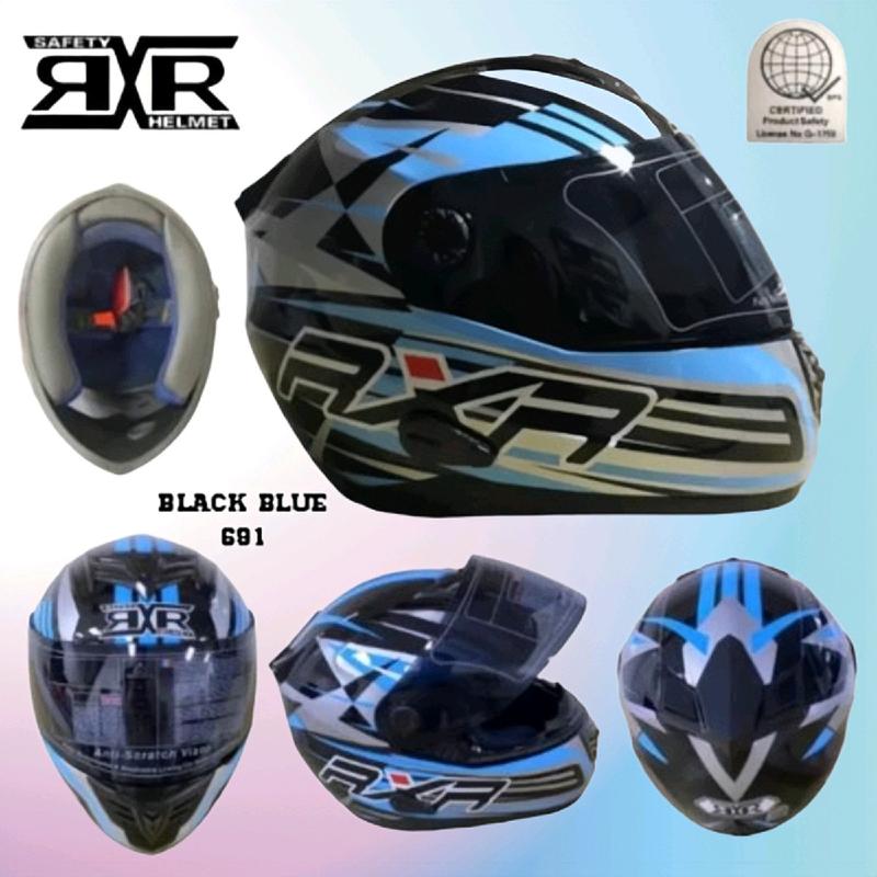 Motorcycle Helmet RXR 691 Fullface Single Visor Free Size - TikTok Shop ...