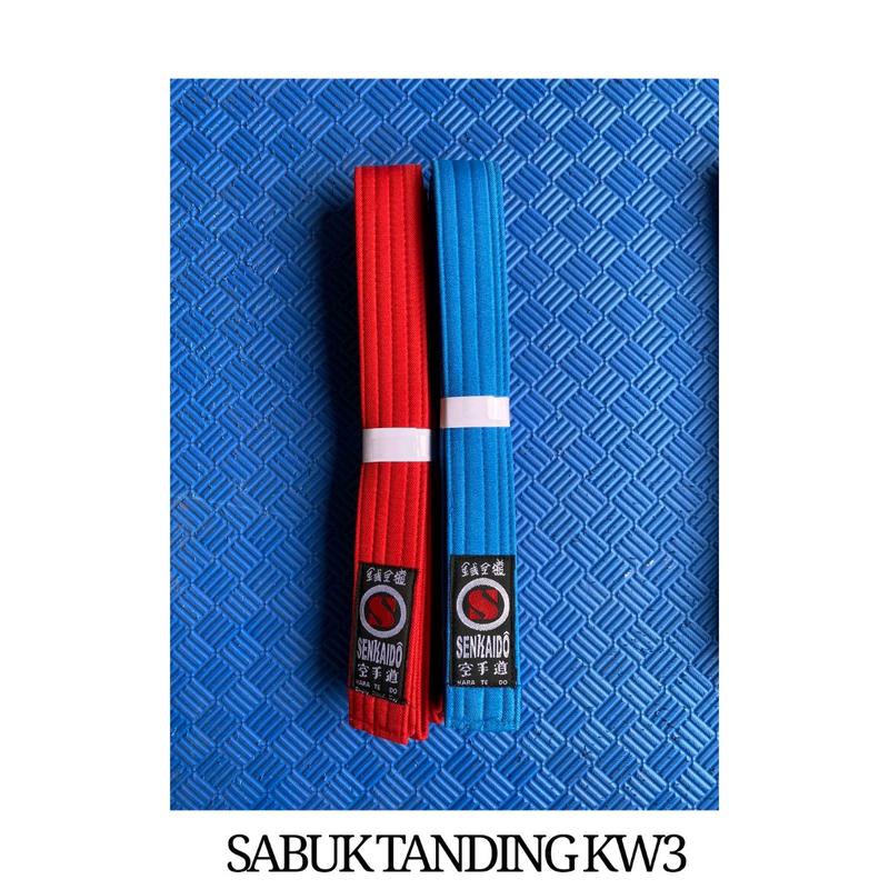 sabuk pertandingan karate kumite kata kw3 boxing tempat - Shop | Tokopedia