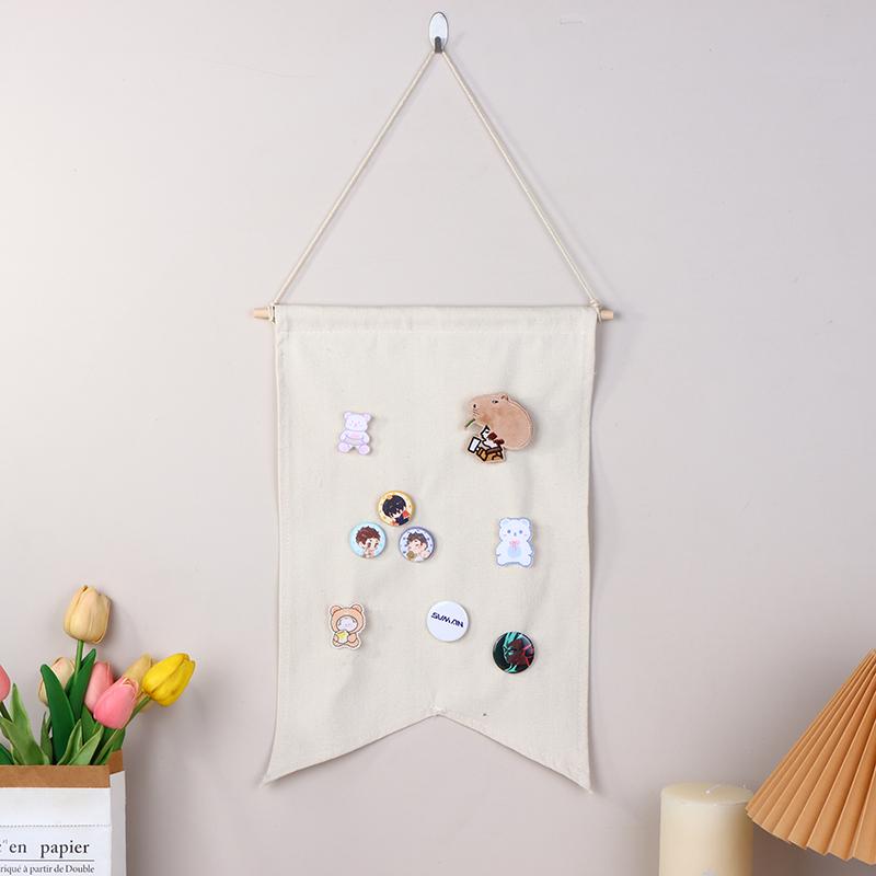 Product Introduction of Badge Brooch Display Wall Hanging Pin Badge Button Storage Holder Badge Storage Display Wall Hanging Banner Flag Hanging Cloth 18