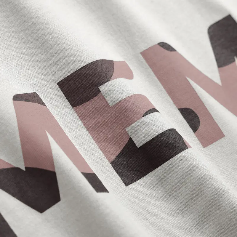 Moutain long sleeves | MEMS Áo thun cotton nam nữ tay dài cổ tròn in logo màu thiên nhiên 6