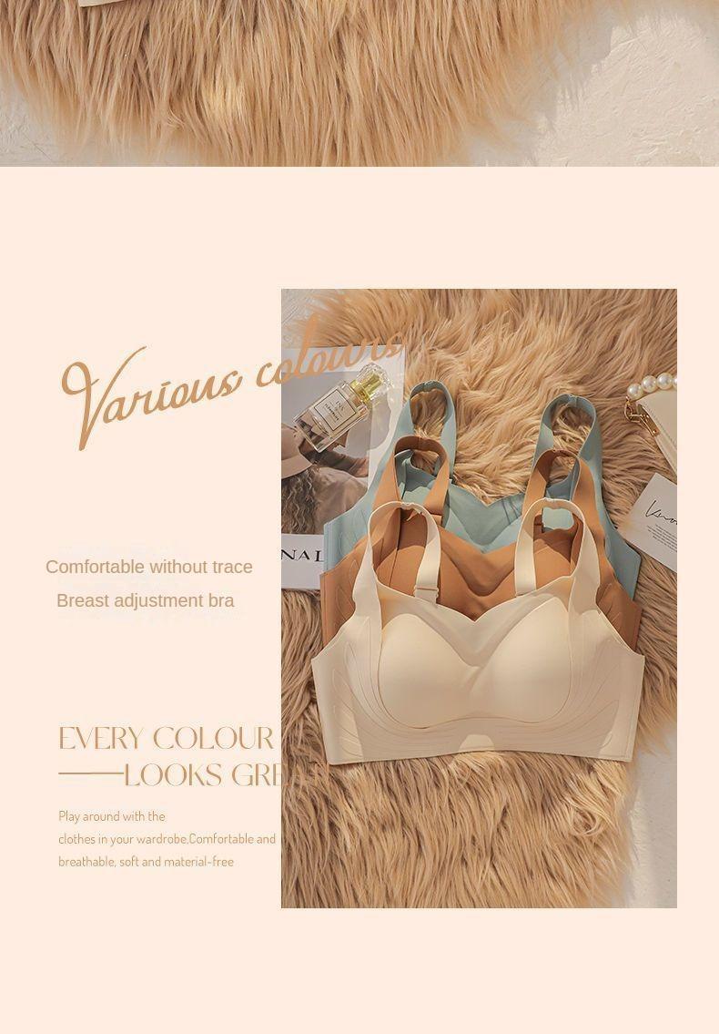 Product Introduction of Women's bra, sizes 34-40ABC CUP non-marking underwear, ladies anti-sagging, large chest show small chest, no steel ring sports gathered back, thin bra 14