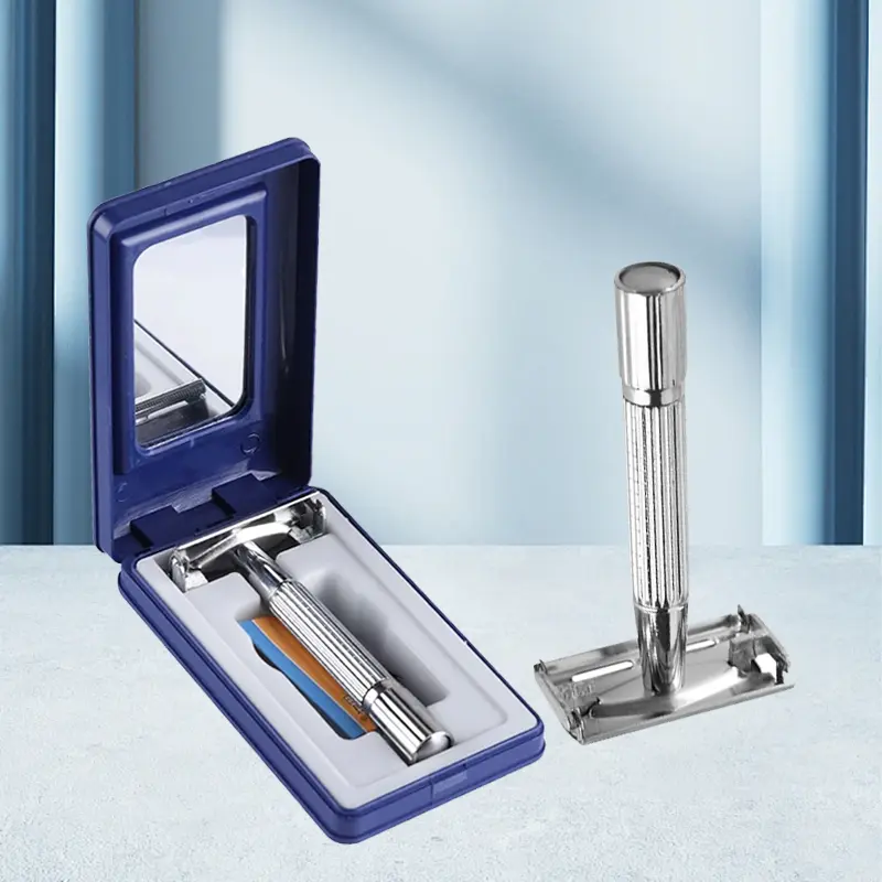 Alat Cukur Kumis Manual Vintage Dua Sisi Cukur Jenggot Manual Stainless