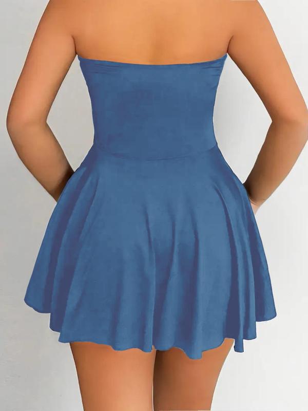 Women's Plain Tube Dress, Fashion Casual Sleeveless Dress for Daily Outdoor Wear, Ladies Dress for Summer, Womenswear 8