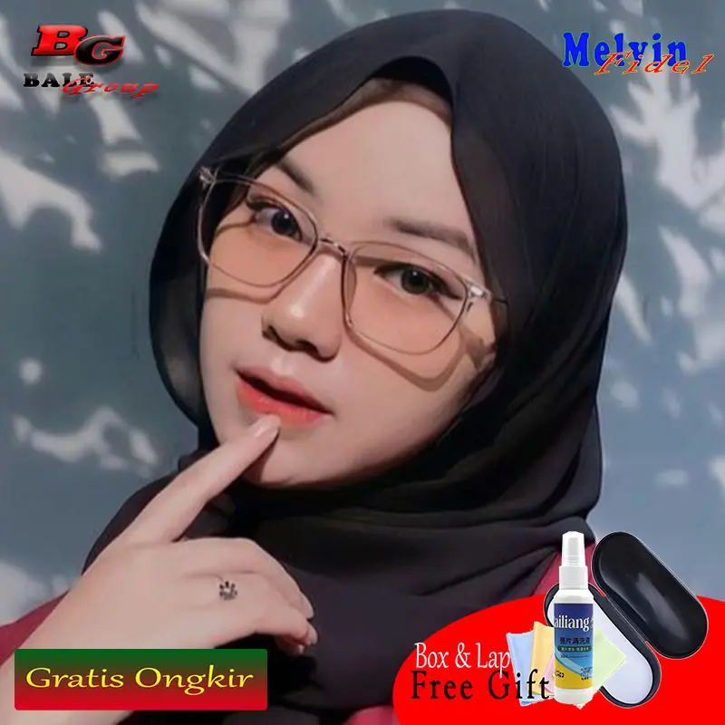 【BELI 1 PCS MINUS GRATIS 1 KACAMATA】 Kacamata Photocromic Model Terbaru Dan Terlaris Free Box & Lap antiradiasi frame Resin Gray Frames & Glasses 1