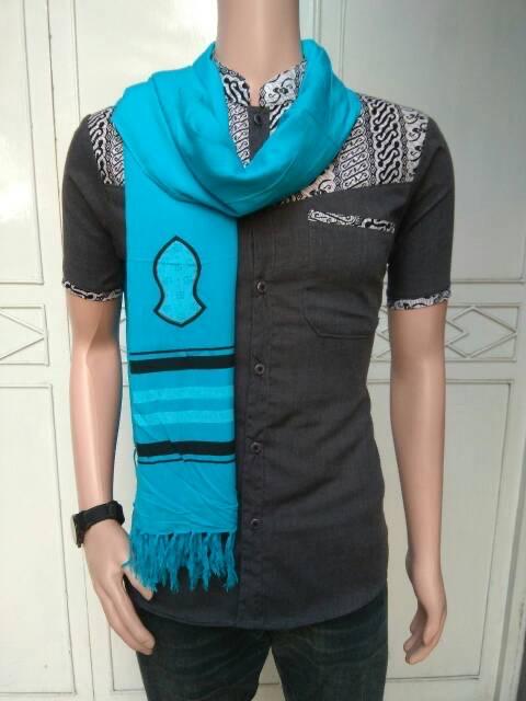 Product Introduction of Sorban rida trompah yaman Hitam Abu Biru Hijau Merah Putih 9