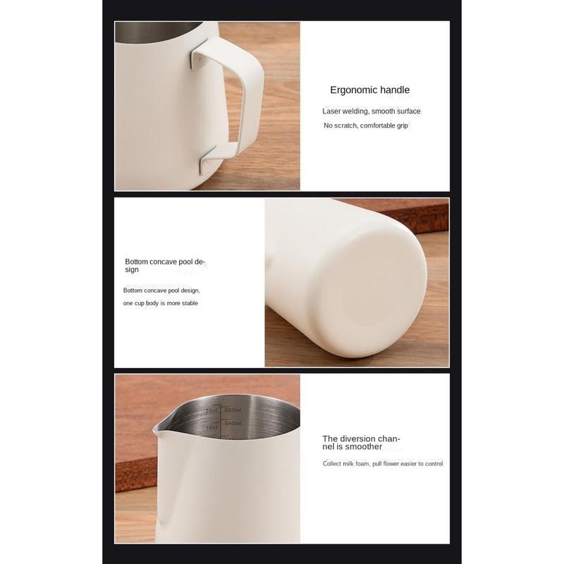 Product Introduction of Bình Tạo Bọt Sữa Cà Phê, Thép Không Gỉ Chất Lượng Cao, 350ml, Bình Tạo Bọt Sữa Cà Phê Chuyên Nghiệp Barista, Cân Chính Xác, Dụng Cụ Pha Cà Phê Espresso, Dụng Cụ Quán Cà Phê 24