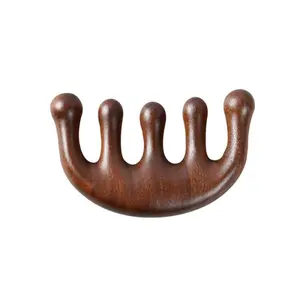 Sisir Pijat Kepala Bahan Kayu Wooden Scalp Massage Comb - 5#