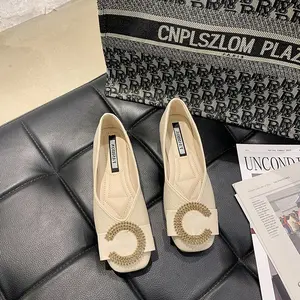 8507 sepatu pesta sekolah wanita flat shoes lucu aesthetic premium empuk korean style kekinian kerja terbaru 2025 35-40