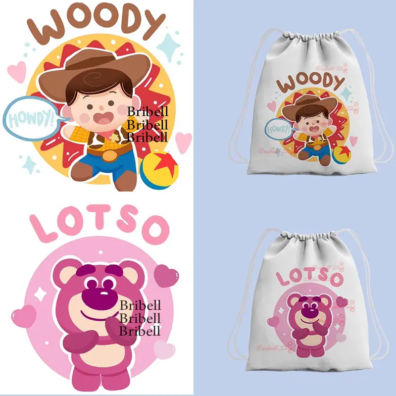 Tas Serut / Tas Gendong / Totebag Kanvas Bergambar Lotso Toy Storyy Bisa Cod 0