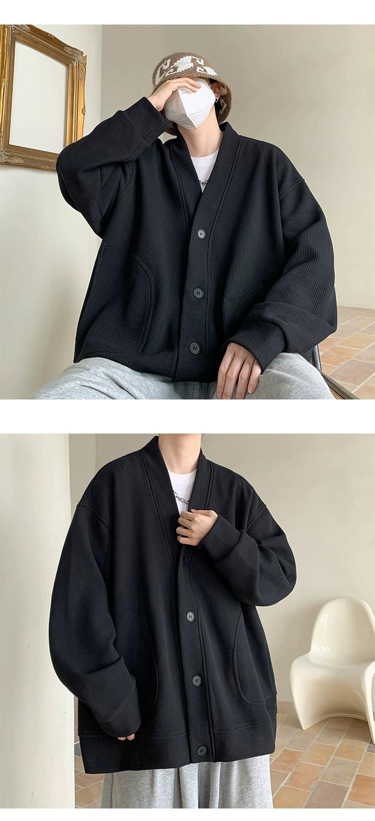 Product Introduction of 2025 High-end Trendy Cardigan Spring Autumn Loose Casual Jacket Hot-selling Men's Fashion Hot Item 4