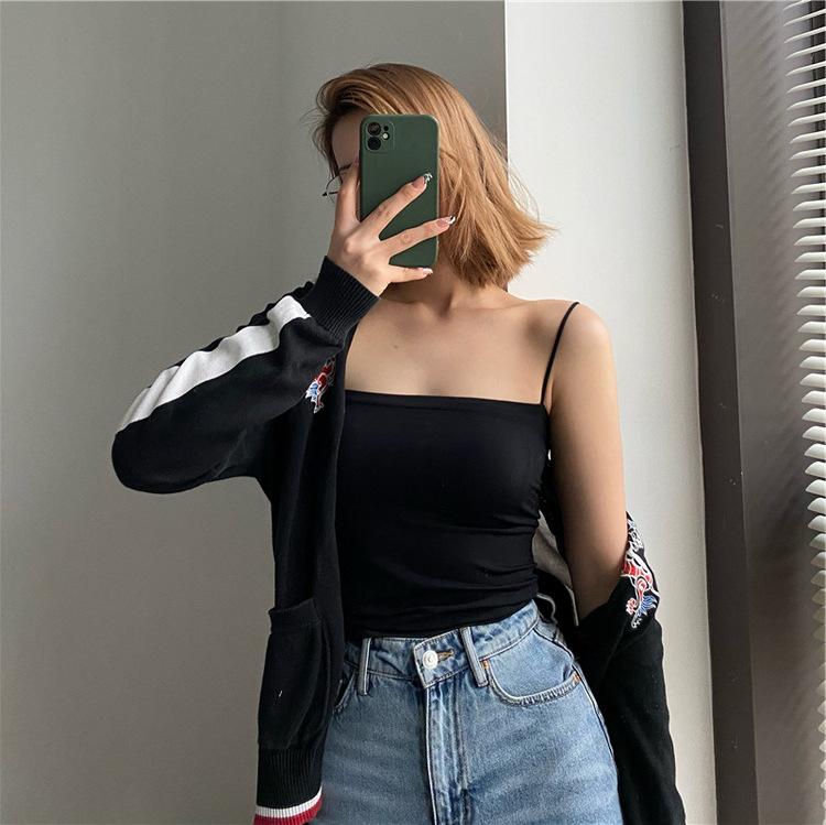 Product Introduction of Quality Version Independent Solid Color Camisole Women'S Summer With Chest Pad Top Without Steel Ring Seamless Wrapped Chest Thin Tube Top 10